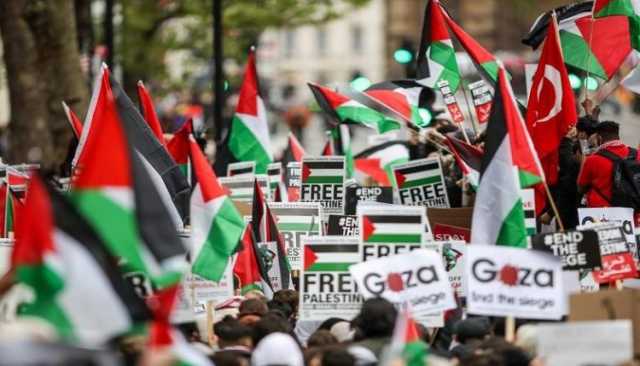 تضامن عربي وأجنبي واسع مع غزة ضد العدوان الصهيوني