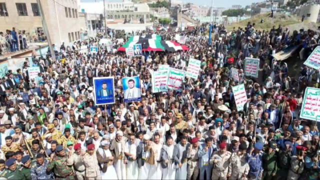 مسيرات حاشدة في محافظة حجة تأييداً ودعماً لعملية طوفان الأقصى المباركة