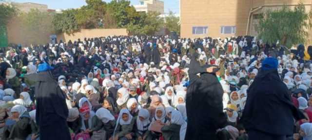 مسيرة نسائية في همدان بصنعاء تضامنا مع الشعب الفلسطيني