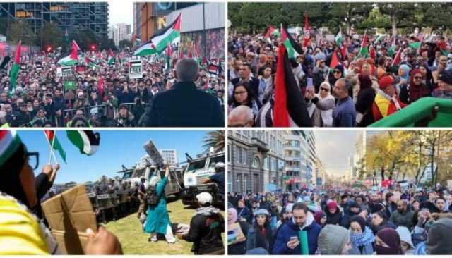 مظاهرات ووقفات تضامنية عبر العالم نصرة لغزة وتنديداً بجرائم العدو الصهيوني