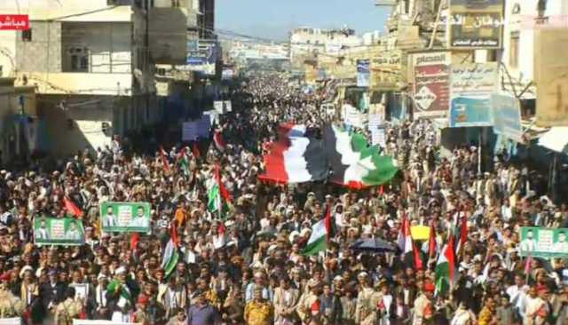 أربع مسيرات جماهيرية حاشدة في صعدة نصرة للشعب الفلسطيني ومقاومته الباسلة