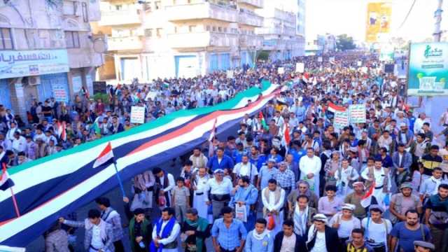 زخم يماني شعبي يؤكد موقف اليمن العملي لنصرة فلسطين