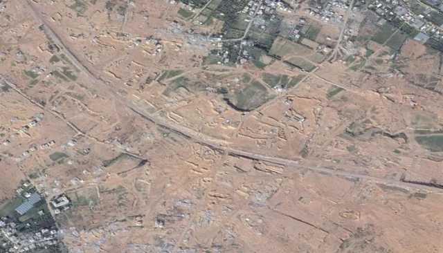شاهد.. أقمار اصطناعية تظهر تدميرا اسرائيليا واسعا لأراض زراعية بغزة