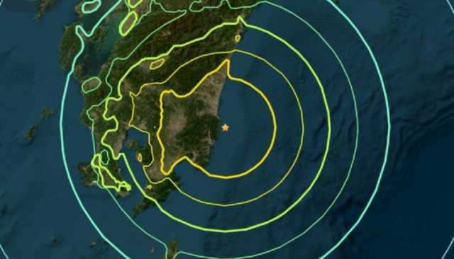 زلزال بقوة 7,1 درجات يضرب قبالة ساحل اليابان