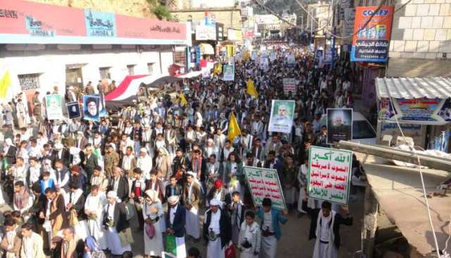 مسيرات جماهيرية حاشدة في حجة دعماً وإسناداً للشعبين الفلسطيني واللبناني