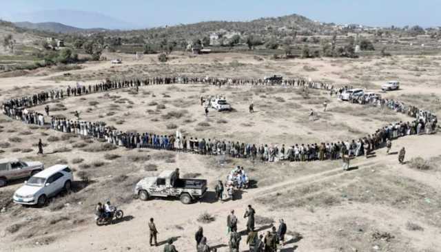 وقفتان في ماوية وحيفان بتعز نصرة لغزة وتنديداً باستمرار المجاز الصهيونية