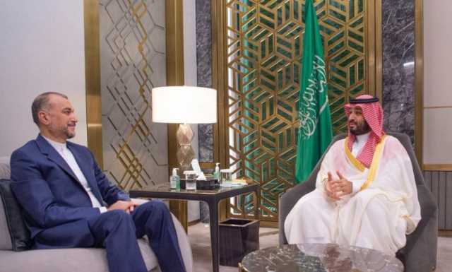 ولي العهد السعودي ووزير خارجية إيران يبحثان تطوير العلاقات وقضايا إقليمية ودولية