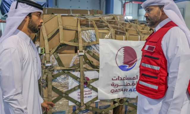 طائرة قطرية تحمل مساعدات للفلسطينيين في غزة تتوجه إلى العريش المصرية