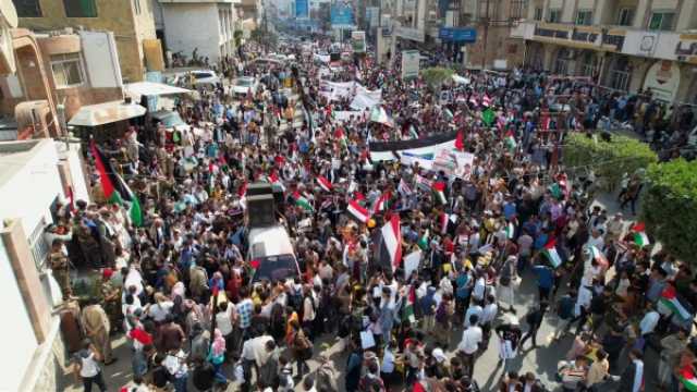 مظاهرات في مدن يمنية عدة تضامنا مع غزة