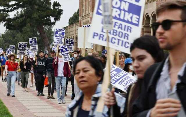 إضراب واسع في جامعات كاليفورنيا احتجاجاً على قمع التظاهرات التضامنية مع فلسطين