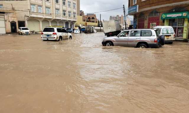 الأمطار تواصل هطولها بغزارة على معظم مناطق اليمن