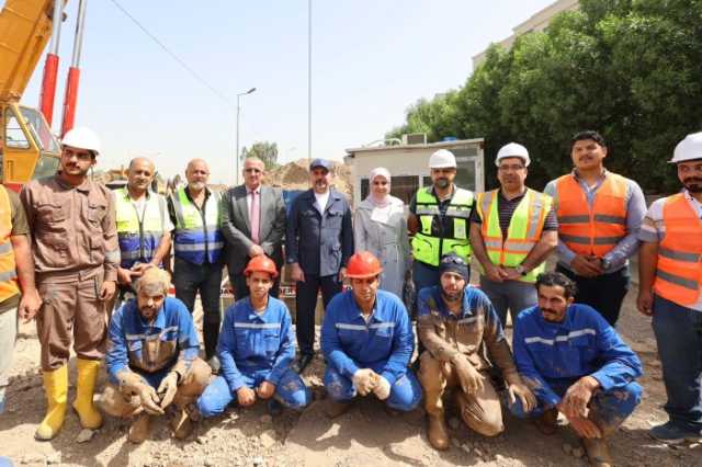 أمين بغداد يعلن عن مشروع جديد للصرف الصحي يخدم منطقة حي العدل