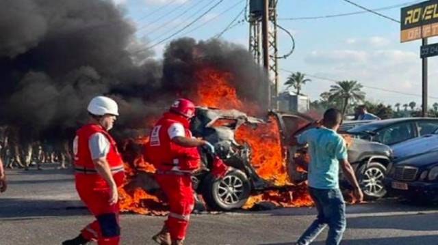 مسيرة إسرائيلية تستهدف قيادي بحماس في مدينة صيدا اللبنانية