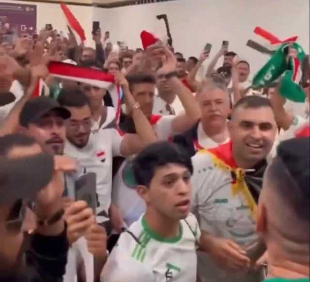 ‏بالفيديو: حضور كبير للجمهور العراقي لمؤازرة المنتخب أمام اندونيسيا في كأس اسيا