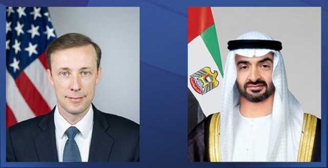 الرئيس الإماراتي يستقبل مستشار الأمن القومي الأمريكي ويبحثان عددا من القضايا