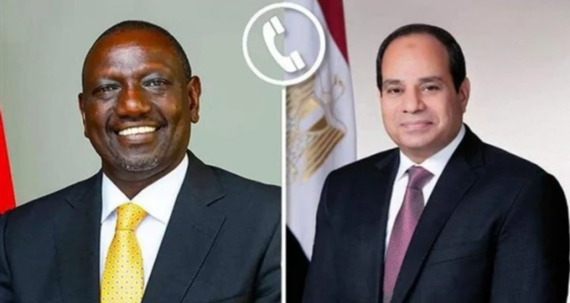 رئيسا مصر وكينيا يبحثان تطورات قضايا الأمن بقارة إفريقيا