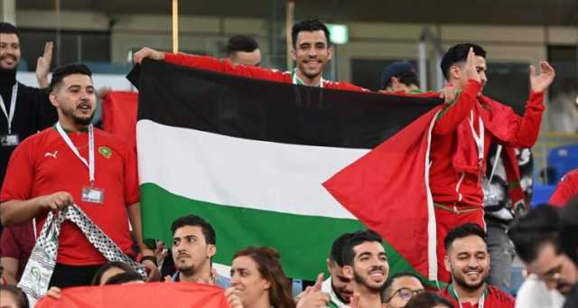 فلسطين حاضرة بقوة في ملاعب المغرب