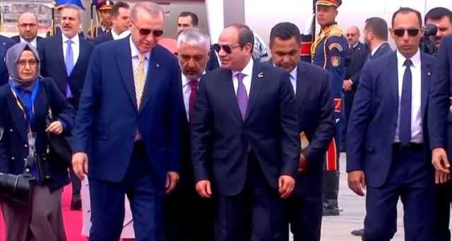 الرئيس أردوغان يصل القاهرة في زيارة رسمية