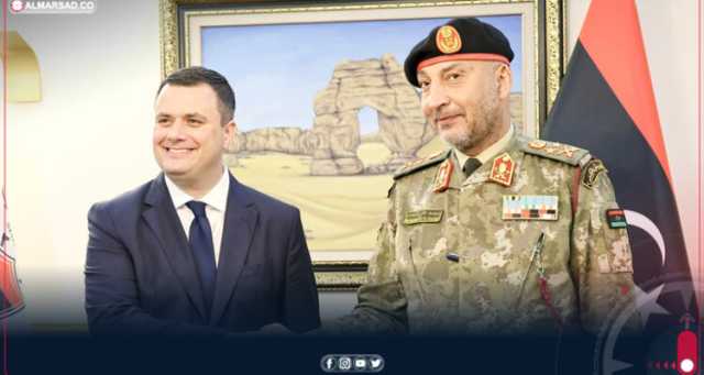 الحداد يبحث مع وزير الداخلية المالطي سبل التعاون العسكري