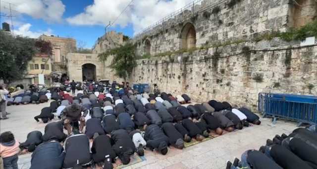 القدس.. 80 ألف مصلّ يقيمون الجمعة الأولى من رمضان في الأقصى