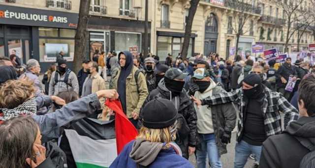 فرنسا.. شجار بين مؤيدي فلسطين وإسرائيل في يوم المرأة العالمي