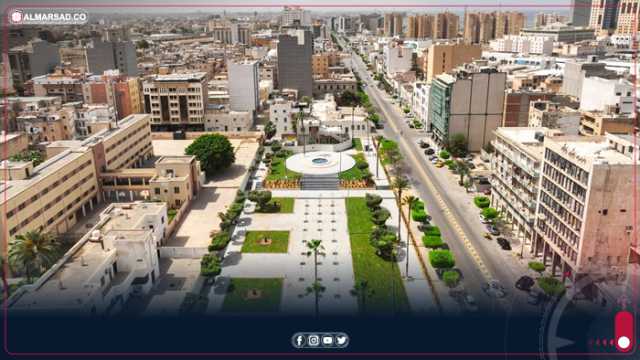 حكومتنا: قرب انتهاء أعمال صيانة وتجديد الحديقة المركزية في شارع عمر المختار