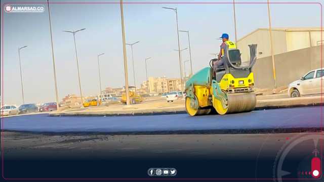 طرابلس | حكومتنا: استمرار أعمال إكساء مقاطع طريق الأندلس البحري بالأسفلت