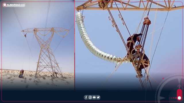 العامة للكهرباء: صيانة خط نقل الطاقة الممتد بين محطتي أجدابيا وراس لانوف جهد 400 كيلوفولط