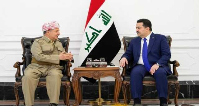 الزيارة الأولى من نوعها منذ 6 سنوات.. رئيس الوزراء العراقي يستقبل مسعود بارزاني