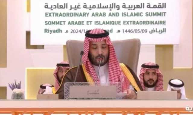 ولي العهد السعودي: نطالب بإنهاء احتلال إسرائيل للأراضي الفلسطينية ونرفض أعمالها العسكرية ضد لبنان