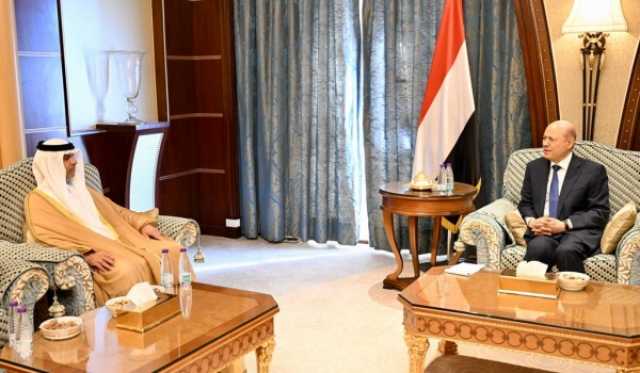 العليمي يلتقي السفير الإماراتي لمناقشة المستجدات اليمنية والمفاوضات السعودية مع الحوثيين