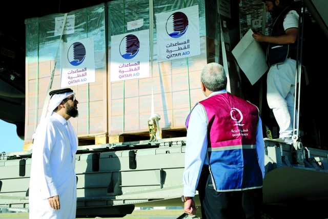 قطر الخيرية ترسل شحنة مساعدات طبية جديدة للسودان