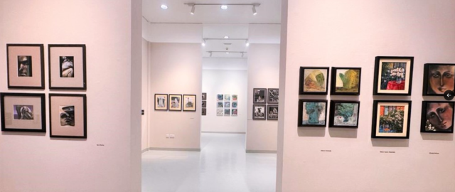 حوار فني بصري بين فنانين قطريين وسوريين في معرض'تناسج' بجاليري المرخية