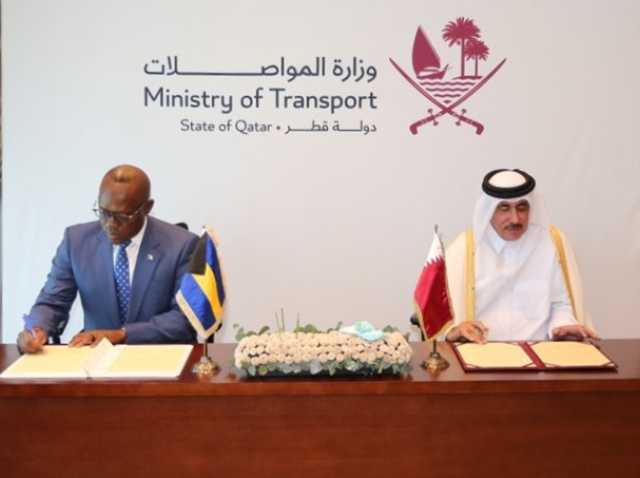 توقيع اتفاقية خدمات جوية بين دولة قطر وجزر البهاما
