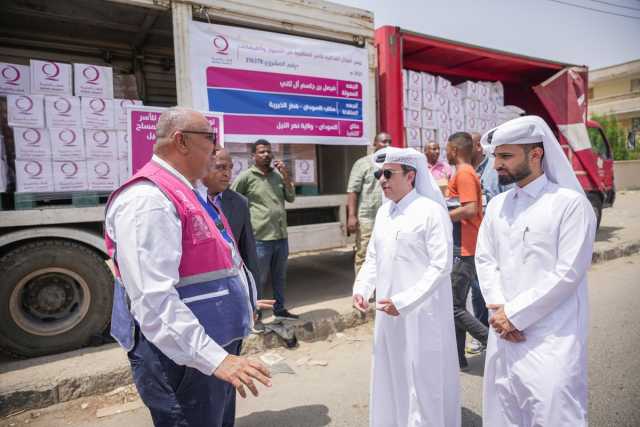 قطر الخيرية تسيّر قافلة مساعدات لمتأثري السيول بالسودان