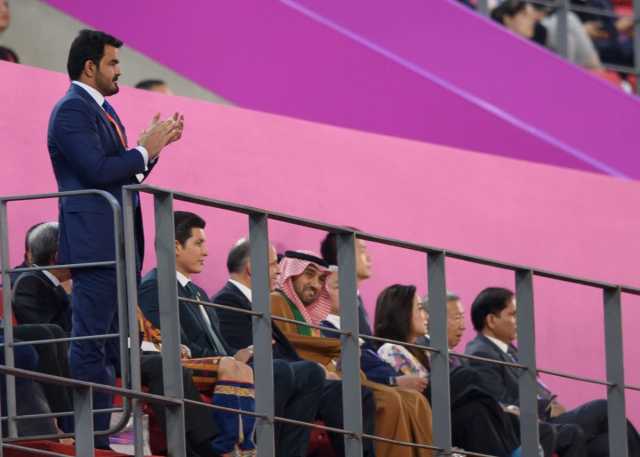 الشيخ جوعان يحضر افتتاح دورة الألعاب الآسيوية الـ 19 بهانغتشو