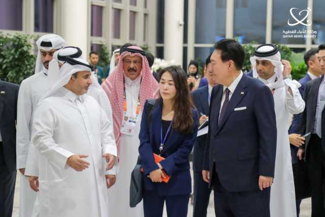 'إكسبو 2023 الدوحة'الرئيس الكوري يزور إكسبو ويفتتح جناح بلاده في المعرض