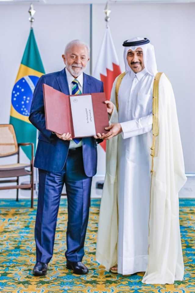 رئيس البرازيل يتسلم أوراق اعتماد سفير دولة قطر