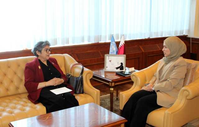 المندوب الدائم لدولة قطر تجتمع مع وكيلة الأمين العام للأمم المتحدة الممثلة السامية لأقل البلدان نموا