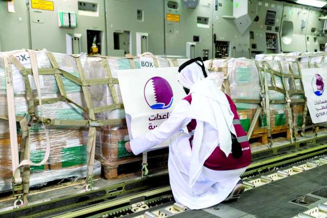 طائرة قطرية تتوجه إلى العريش تحمل مساعدات للفلسطينيين