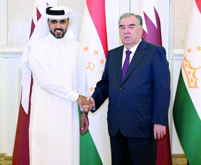 الرئيس الطاجيكي يستقبل مدير صندوق قطر