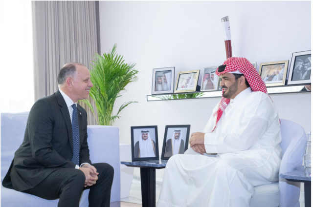 رئيس اللجنة الأولمبية القطرية يجتمع مع نظيره الأردني