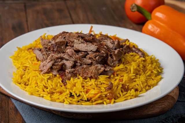 طريقة عمل الأرز بالتوابل مع شاورما اللحم