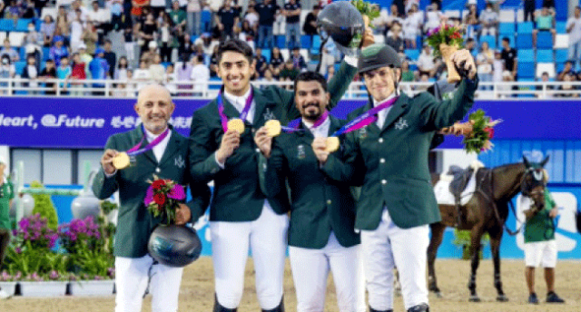 السعودية تتوج بذهبية الفروسية بـ«الألعاب الآسيوية»