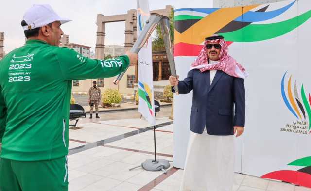 عسير تستقبل شعلة دورة الألعاب السعودية 2023