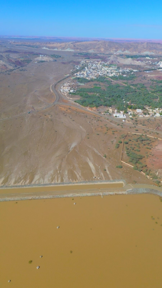 سدود ولاية محضة تحتجز 3.3 مليون متر مكعب من المياه خلال الحالة الجوية