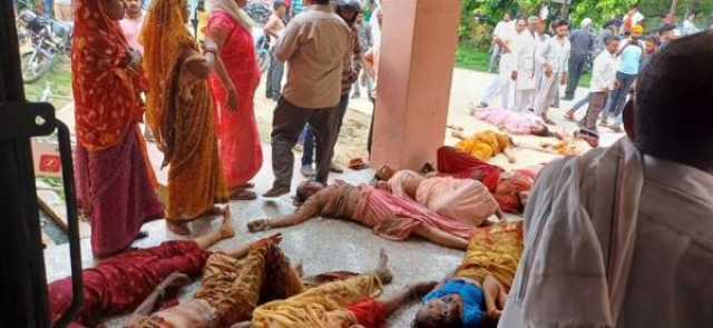 بالفيديو.. مقتل 27 هنديا جراء تدافع خلال احتفال ديني