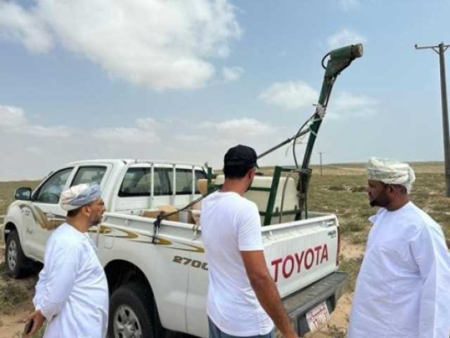 استمرار أعمال مكافحة الجراد الصحراوي في جنوب الشرقية