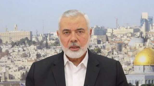 رئيس المكتب السياسي لحماس: لن يطلق سراح الأسرى الإسرائيليين إلا بشروط المقاومة