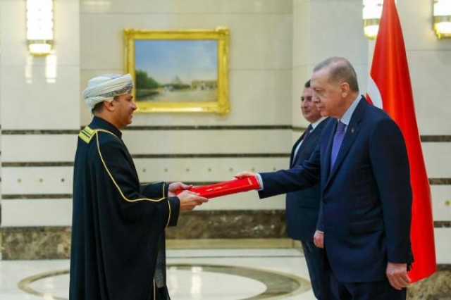 تحيات جلالة السلطان إلى الرئيس التركي ينقلها السفير العماني